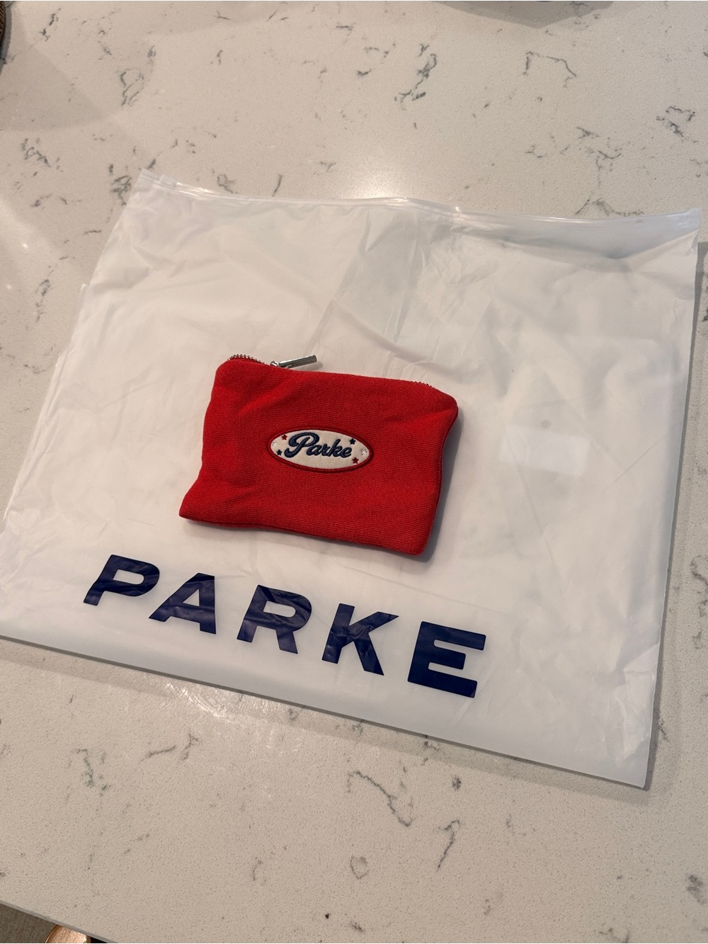 Parke High Tide Varsity Mockneck in Navy and Red - Picture 7 of 7